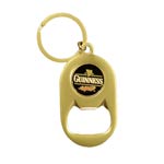 Black label Guinness logo bottle opener keychain