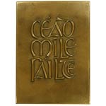 Bronze wall-hanging Cead Mile Failte
