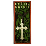 Irish pewter pendant - Celtic cross - style 4000c