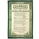 The dear little Shamrock tea-towel
