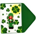 Finger puppet card � Paddy and Shamrock