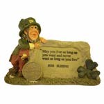 May you Live message plaque - Finnians Irish figurines.