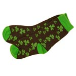 Kids Irish Shamrock Socks - Navy