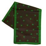 Blue and Green shamrock long scarf