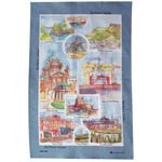 Grey NI tea towel