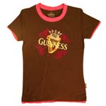Chocolate Guinness Crown Ladies Guinness t-shirt