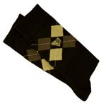 Black Guinness Socks - Grey Argyle design