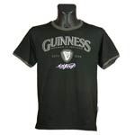 Black Guinness Grey Trim T-shirt
