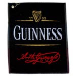 Guinness golf towel with Guinness logo