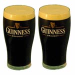2 Guinness Pint Glasses