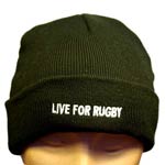Black 6 Nations woolly hat