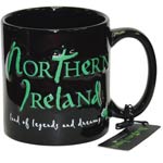 Northern Ireland embossed mug – black