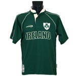 Lansdowne green Ireland rugby shirt with piping