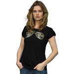 Ladies Black Guinness Sunglasses T shirt