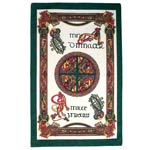 Celtic Dragons Irish tea towel