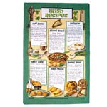 Irish recipies tea towel