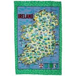 Map of Ireland Tea-towel