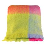Rainbow colours Mohair Throw - M199