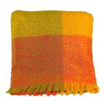 Yellow and orange Mohair Throw