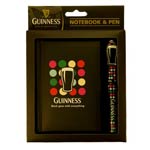 Guinness Notebook & Pen - Polka dot design