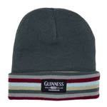 Gray Guinness Multi-Stripe Reversable Knit Hat