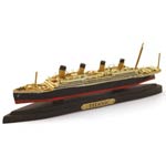 Titanic model on stand Titanic model on stand