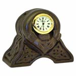 Turf sculpted Claddagh Celtic Irish Clock