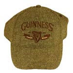 Chocolate/Beige Tweed Guinness Baseball Cap with Guinness wings