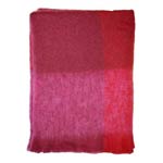 Deep Reds Mohair Throw - M185