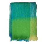 Greens and Blues Mohair Throw - M203