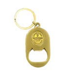 Yellow label Guinness logo bottle opener keychain