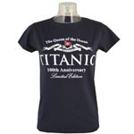 Navy Titanic ladies T-shirt