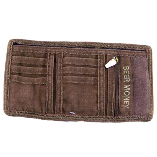 (image for) Guinness Wings Canvas Wallet Brown - Click Image to Close