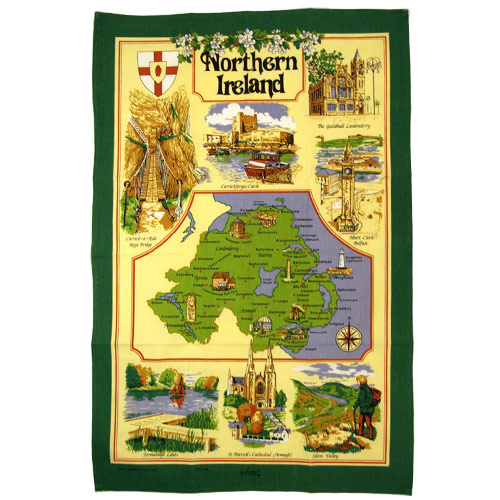 (image for) Northern Ireland tea-towel