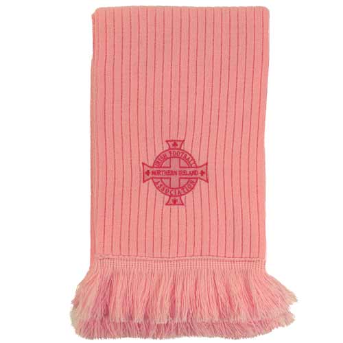 Pink Northern Ireland scarf - Click Image to Close