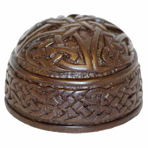 Black Celtic Paperweight - Irish Turf Sculpture (image for) Black Celtic Paperweight - Irish Turf Sculpture
