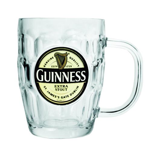 Glass Guinness Tankard (Dimple pint glass) (image for) Glass Guinness Tankard (Dimple pint glass)