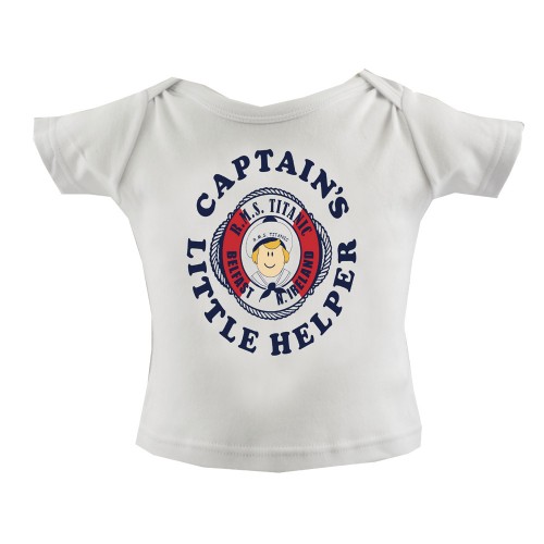(image for) Titanic - Captains Little Helper White T-Shirt - Click Image to Close