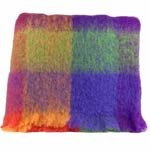 Multi Purple Mohair Throw - M212