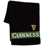 Black/Sage Guinness harp knit scarf